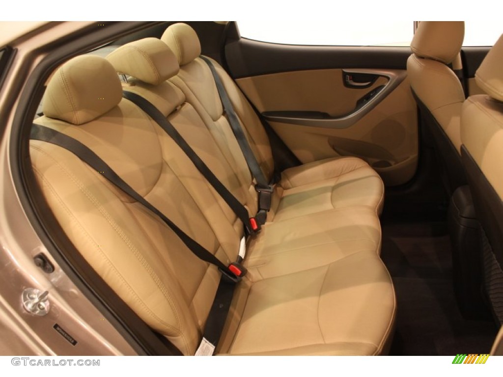 2012 Elantra Limited - Desert Bronze / Beige photo #29