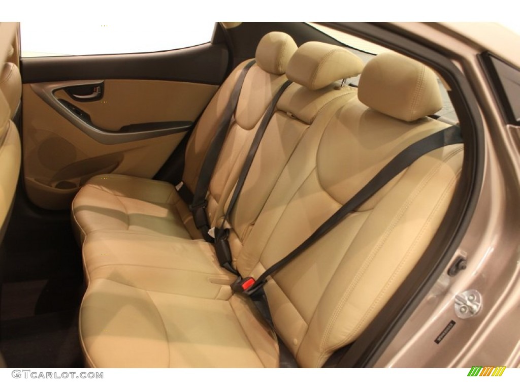 2012 Elantra Limited - Desert Bronze / Beige photo #30