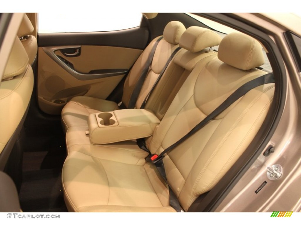 2012 Elantra Limited - Desert Bronze / Beige photo #31
