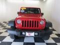 2011 Flame Red Jeep Wrangler Unlimited Rubicon 4x4  photo #2