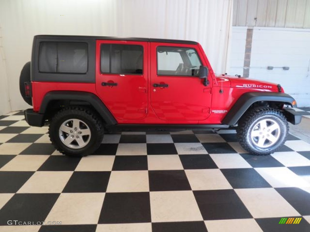 2011 Wrangler Unlimited Rubicon 4x4 - Flame Red / Black photo #28