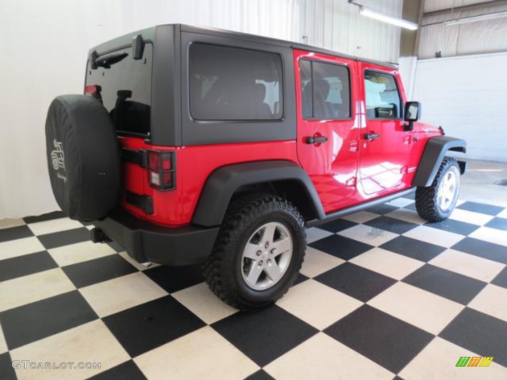 2011 Wrangler Unlimited Rubicon 4x4 - Flame Red / Black photo #29