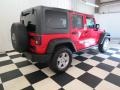 2011 Flame Red Jeep Wrangler Unlimited Rubicon 4x4  photo #29