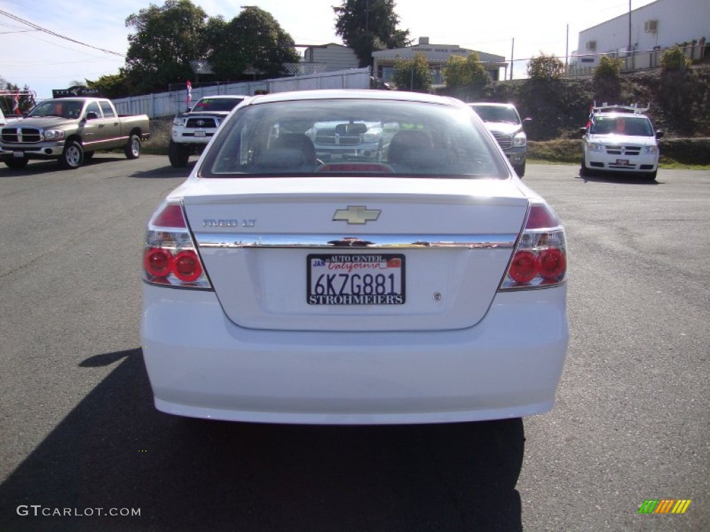 2010 Aveo LT Sedan - Summit White / Neutral photo #6