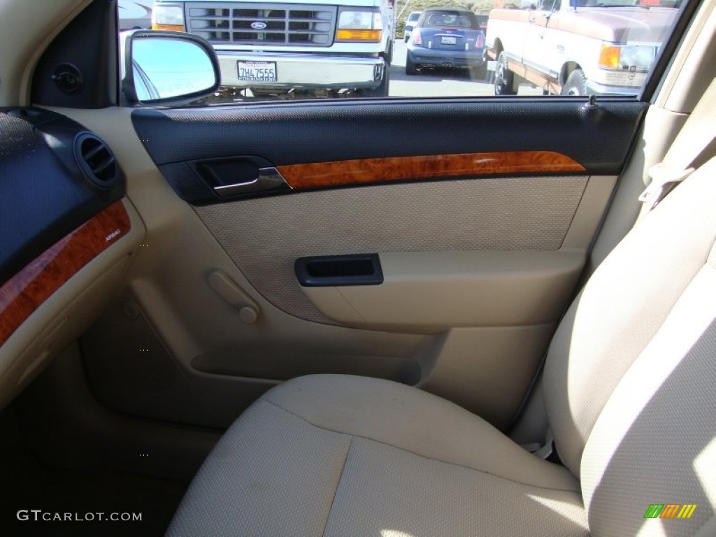 2010 Aveo LT Sedan - Summit White / Neutral photo #15