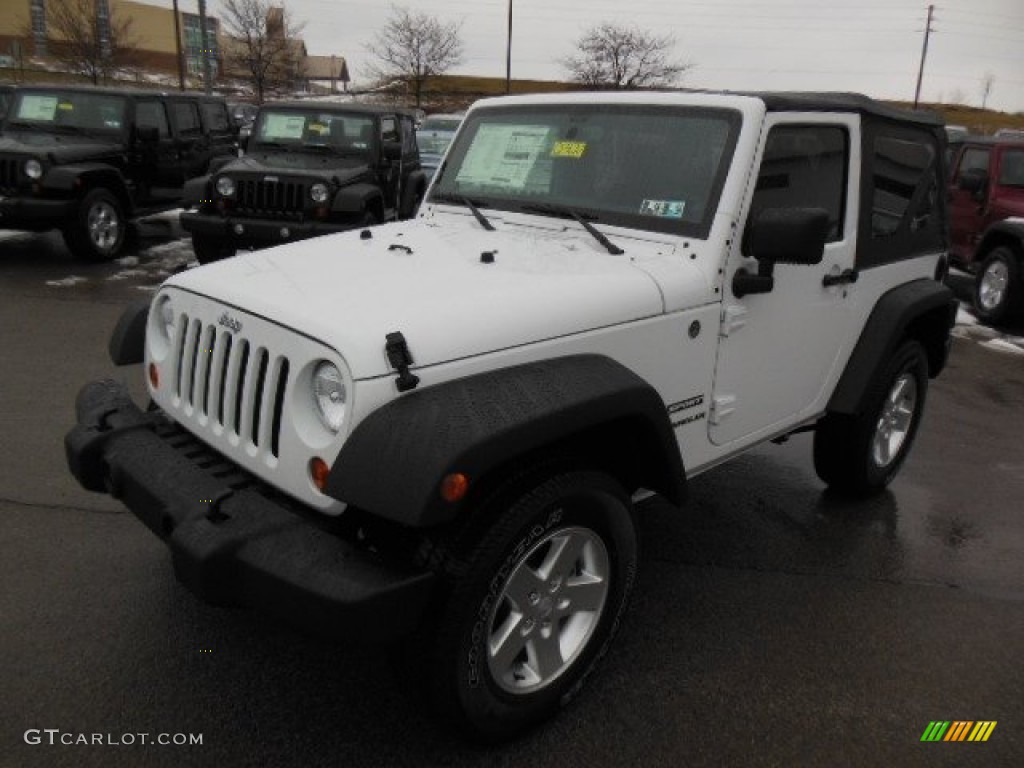 Bright White 2013 Jeep Wrangler Sport S 4x4 Exterior Photo #76987962