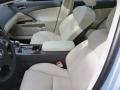 Ecru Front Seat Photo for 2012 Lexus IS #76988041
