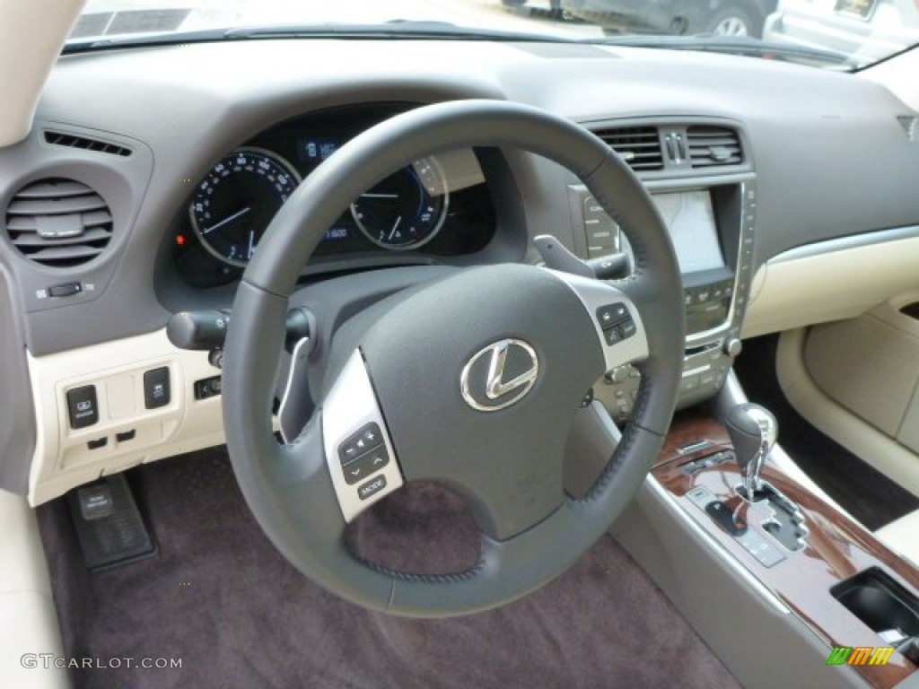 2012 Lexus IS 250 AWD Ecru Dashboard Photo #76988089