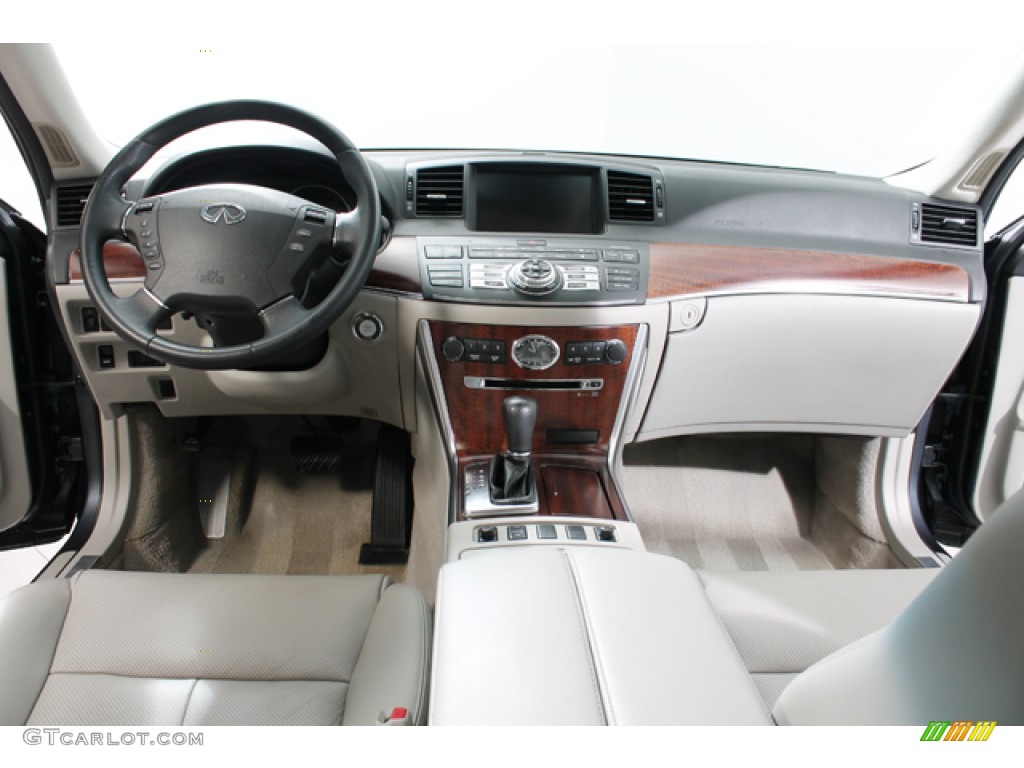 2010 Infiniti M 35x AWD Sedan Graphite Dashboard Photo #76988103