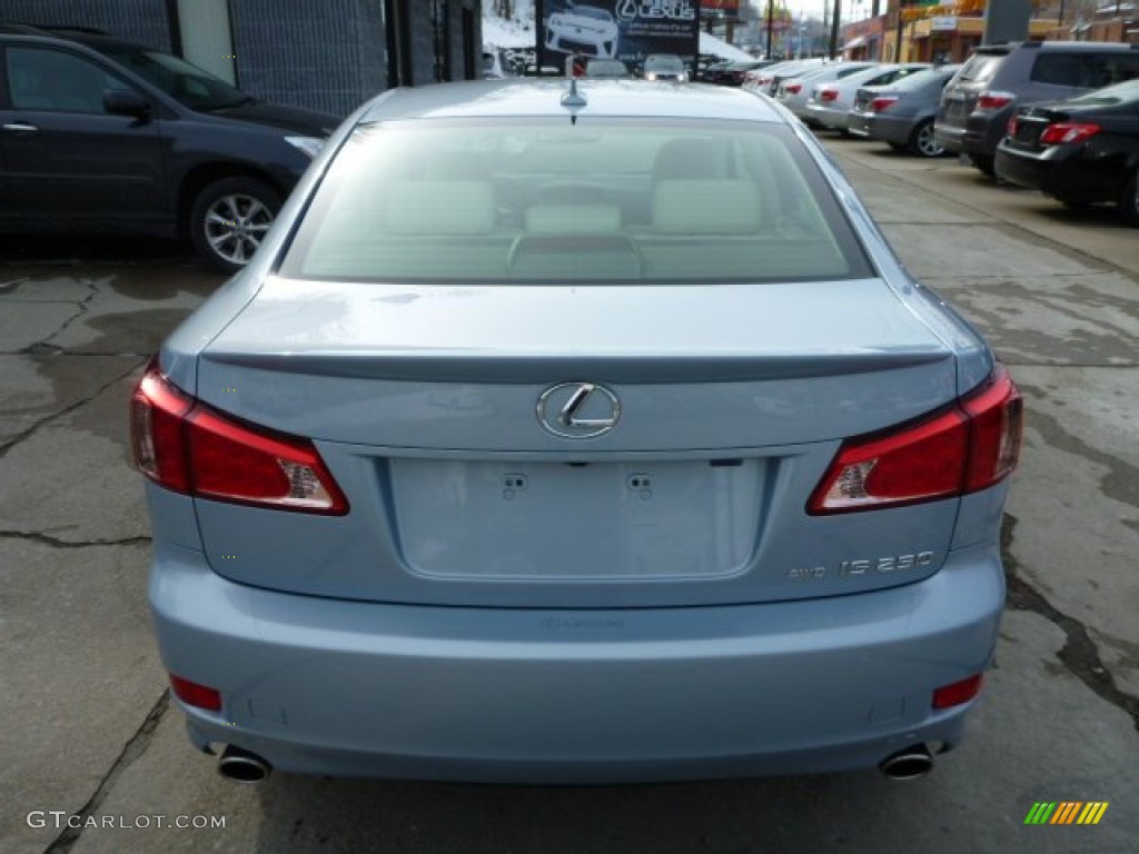 2012 IS 250 AWD - Cerulean Blue / Ecru photo #9