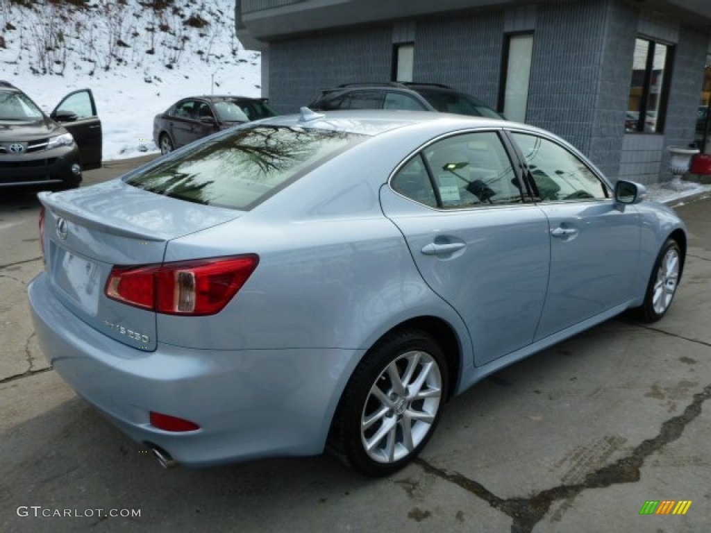 2012 IS 250 AWD - Cerulean Blue / Ecru photo #10