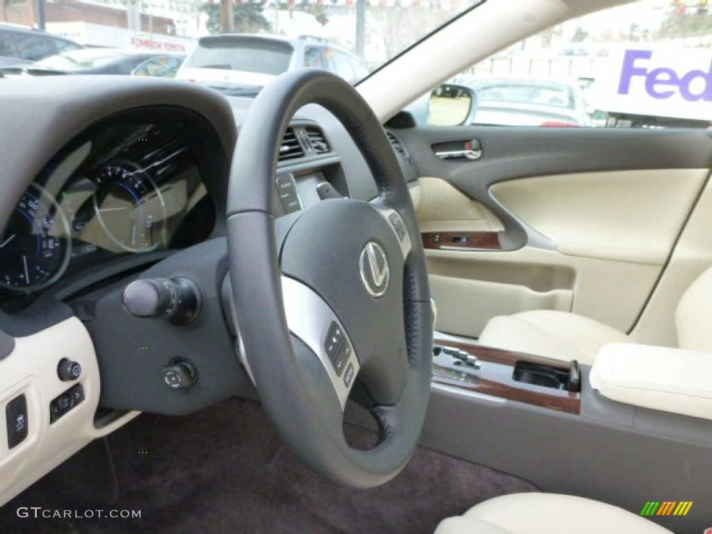 2012 IS 250 AWD - Cerulean Blue / Ecru photo #17