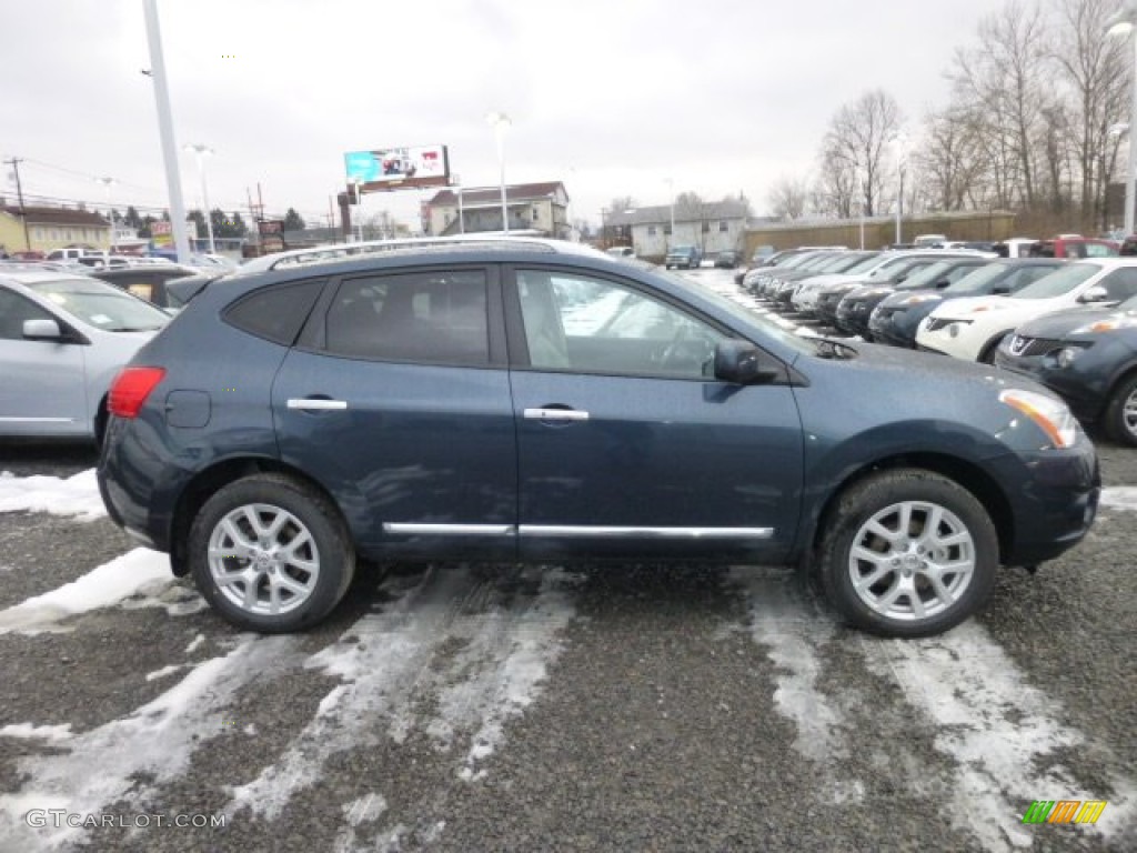 2013 Rogue SL AWD - Graphite Blue / Gray photo #7