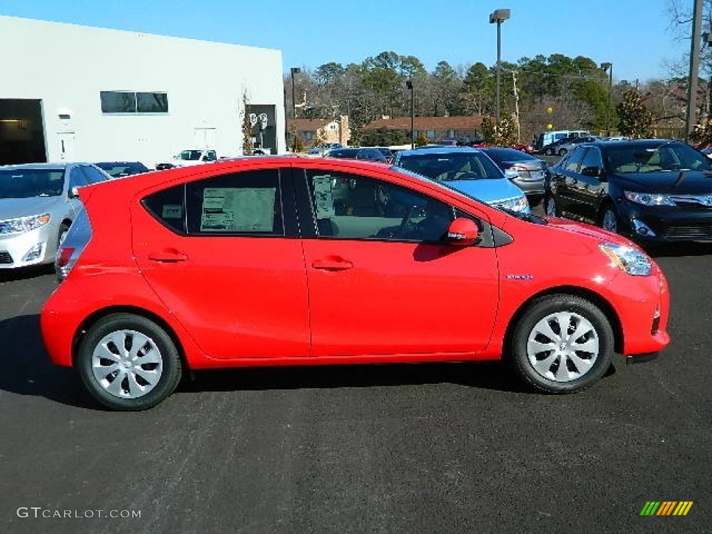 Absolutely Red 2013 Toyota Prius c Hybrid Two Exterior Photo #76989672