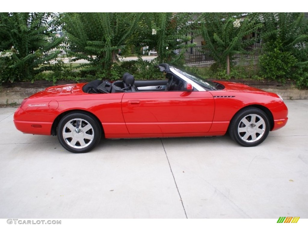 Torch Red 2002 Ford Thunderbird Premium Roadster Exterior Photo #76989695
