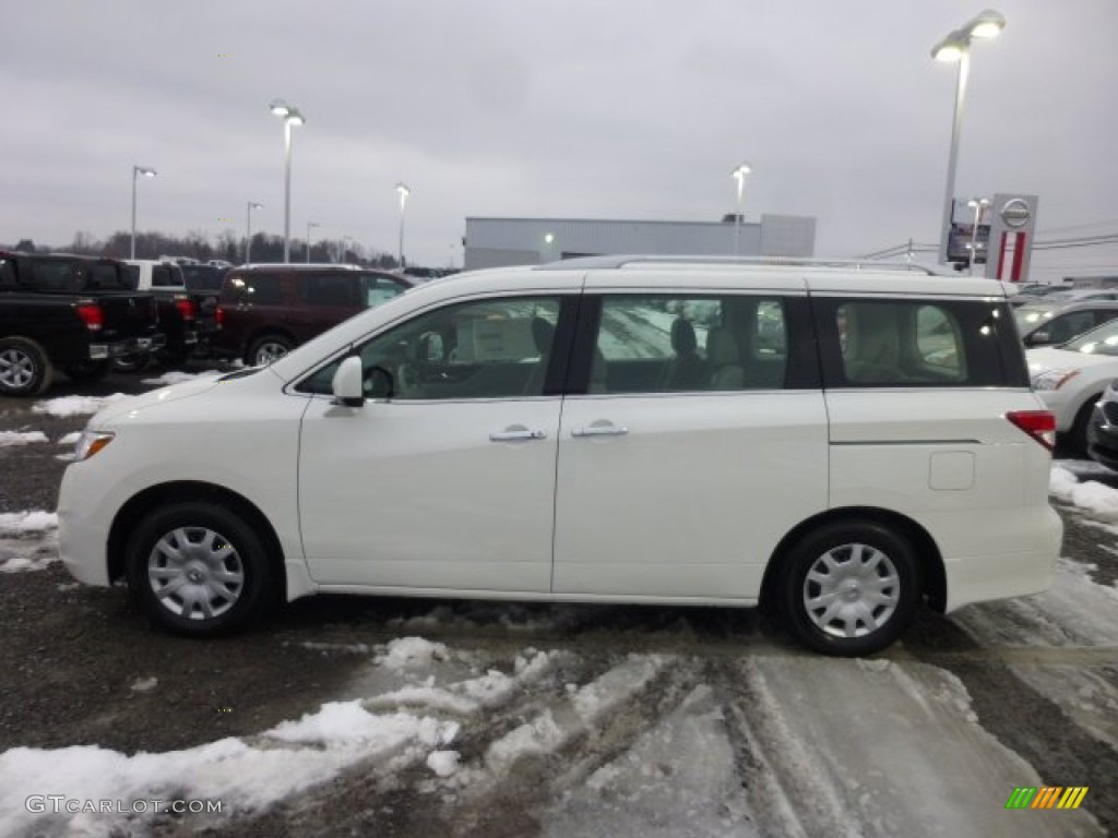 Pearl White 2013 Nissan Quest 3.5 S Exterior Photo #76989699