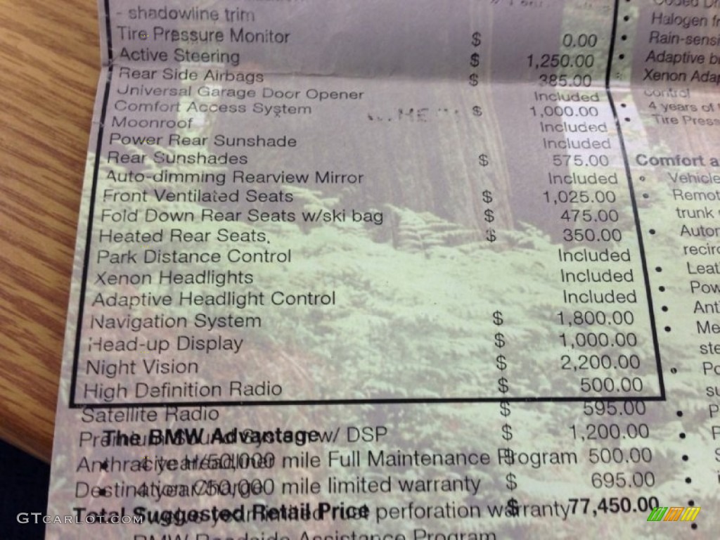 2007 BMW 5 Series 550i Sedan Window Sticker Photo #76989702