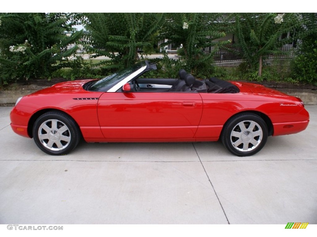 Torch Red 2002 Ford Thunderbird Premium Roadster Exterior Photo #76989719