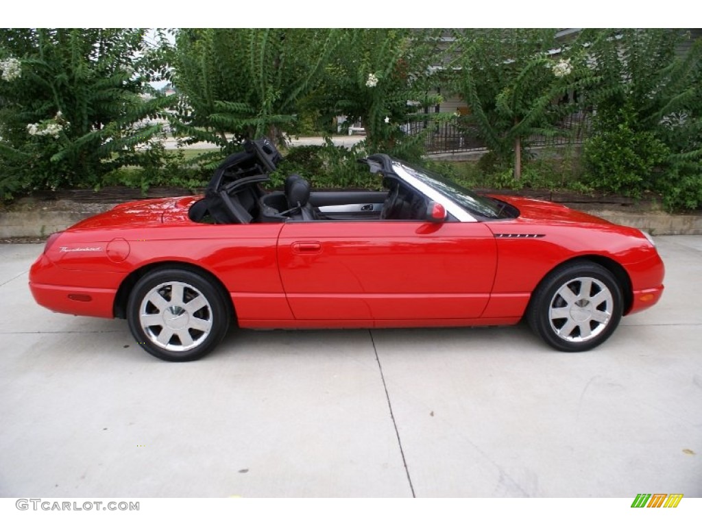 Torch Red 2002 Ford Thunderbird Premium Roadster Exterior Photo #76989738