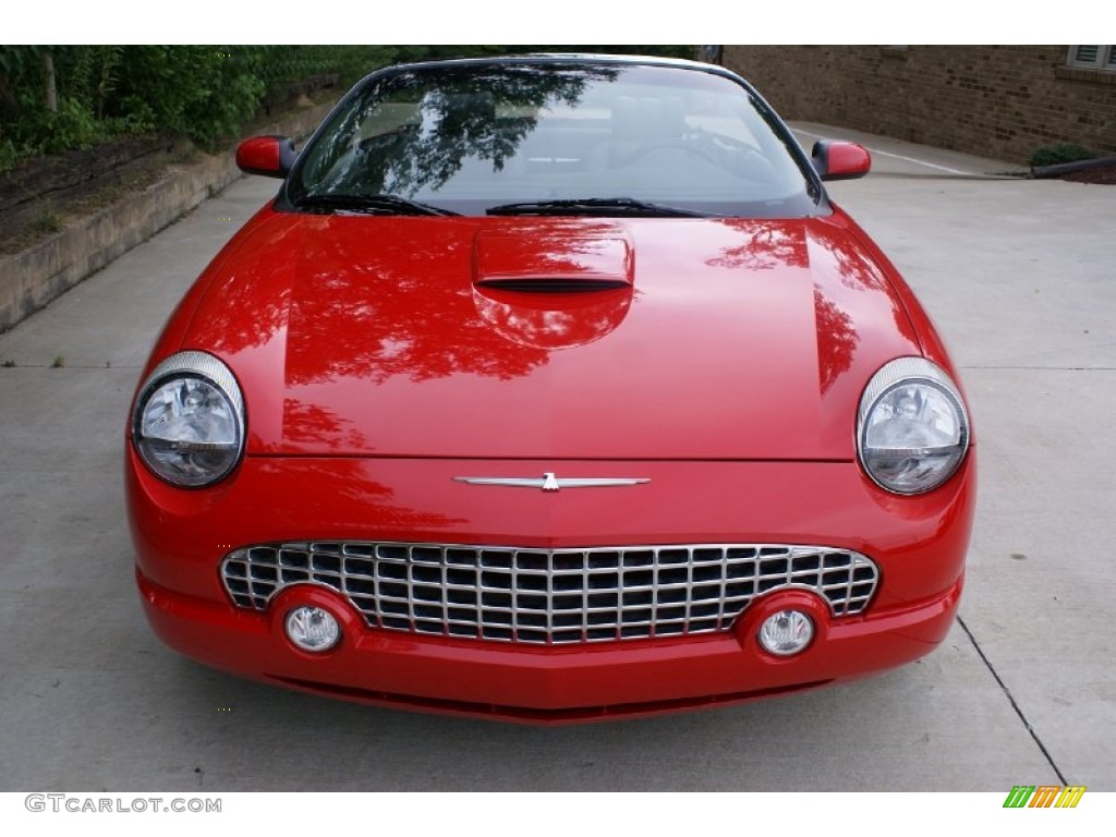 Torch Red 2002 Ford Thunderbird Premium Roadster Exterior Photo #76989798