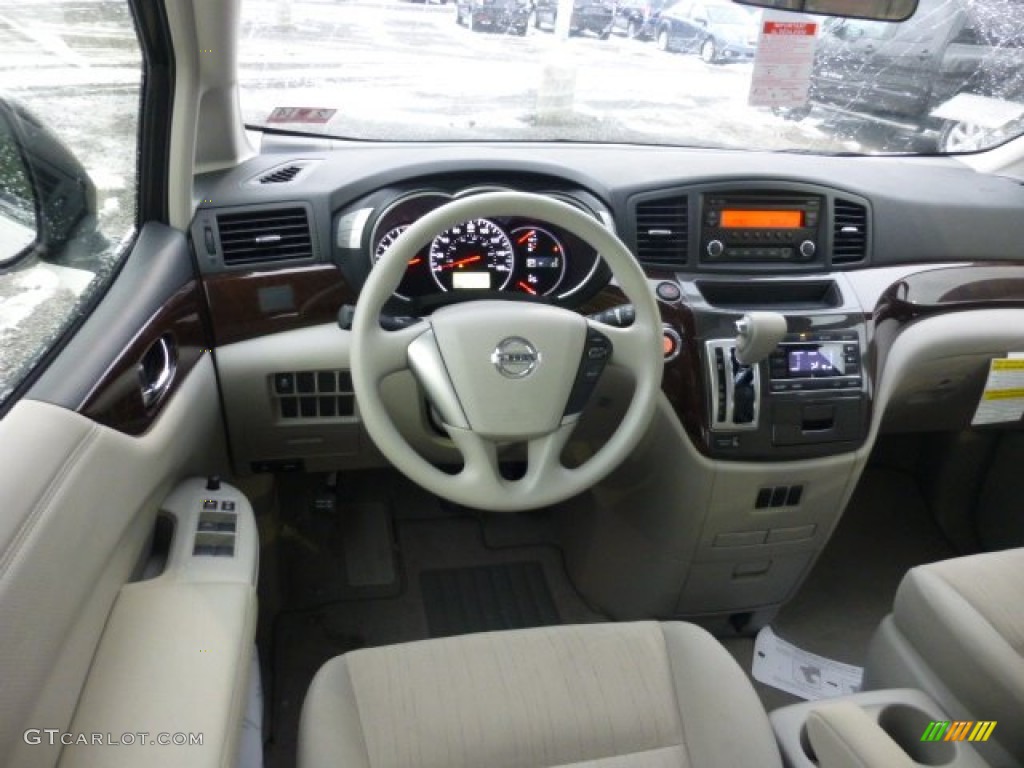 2013 Nissan Quest 3.5 S Gray Dashboard Photo #76989882