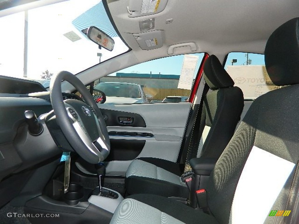 Light Blue Gray/Black Interior 2013 Toyota Prius c Hybrid Two Photo #76989894