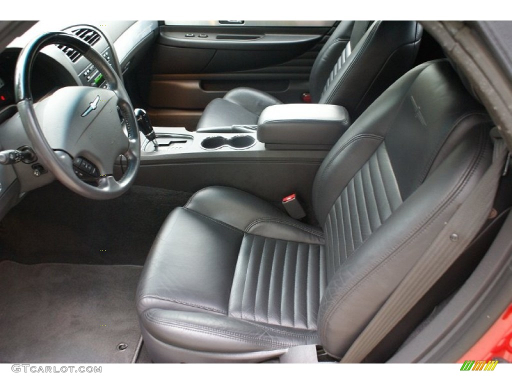 Midnight Black Interior 2002 Ford Thunderbird Premium Roadster Photo #76990134