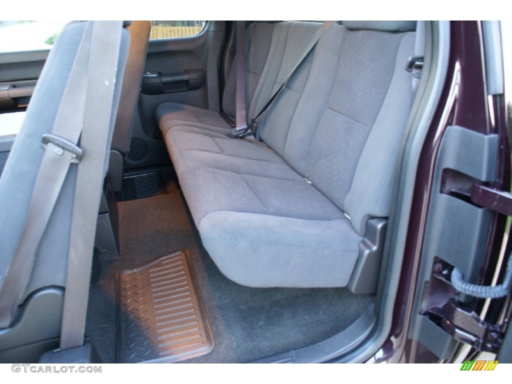 Ebony Interior 2008 Chevrolet Silverado 1500 LT Extended Cab Photo #76990650