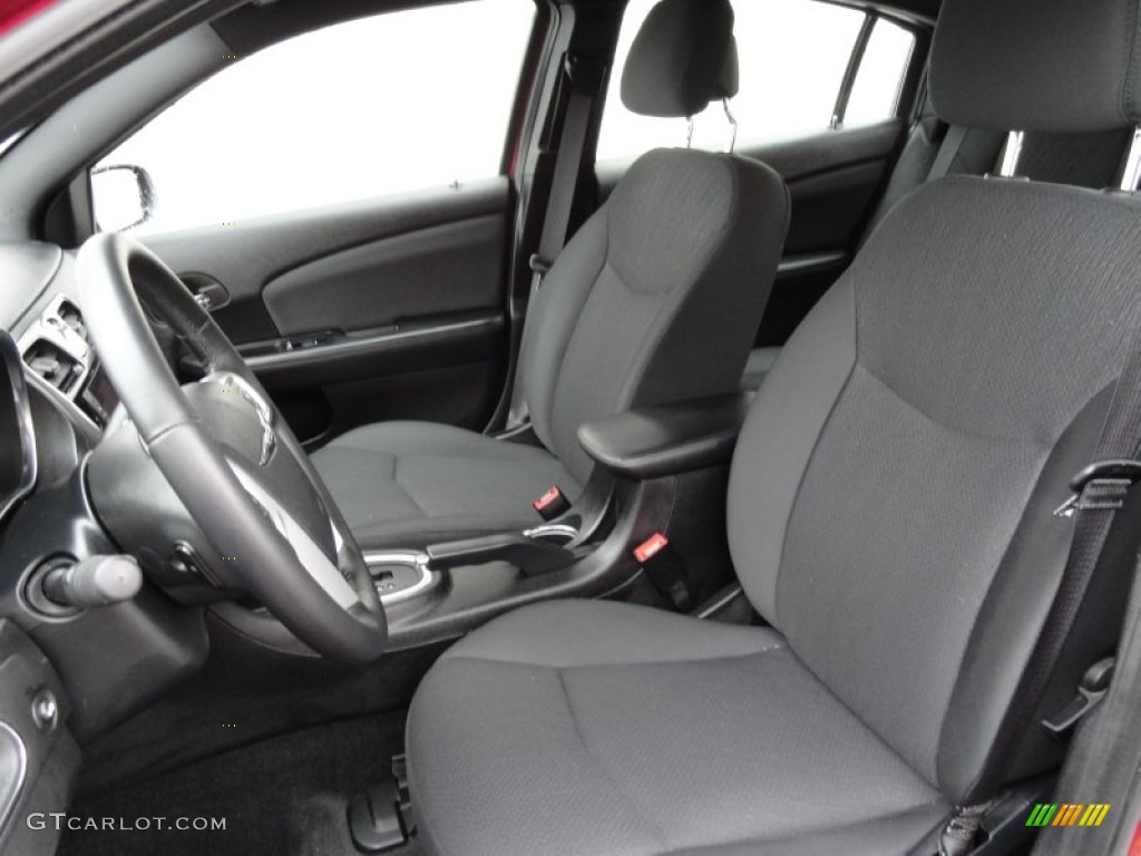Black Interior 2012 Chrysler 200 Touring Sedan Photo #76990878