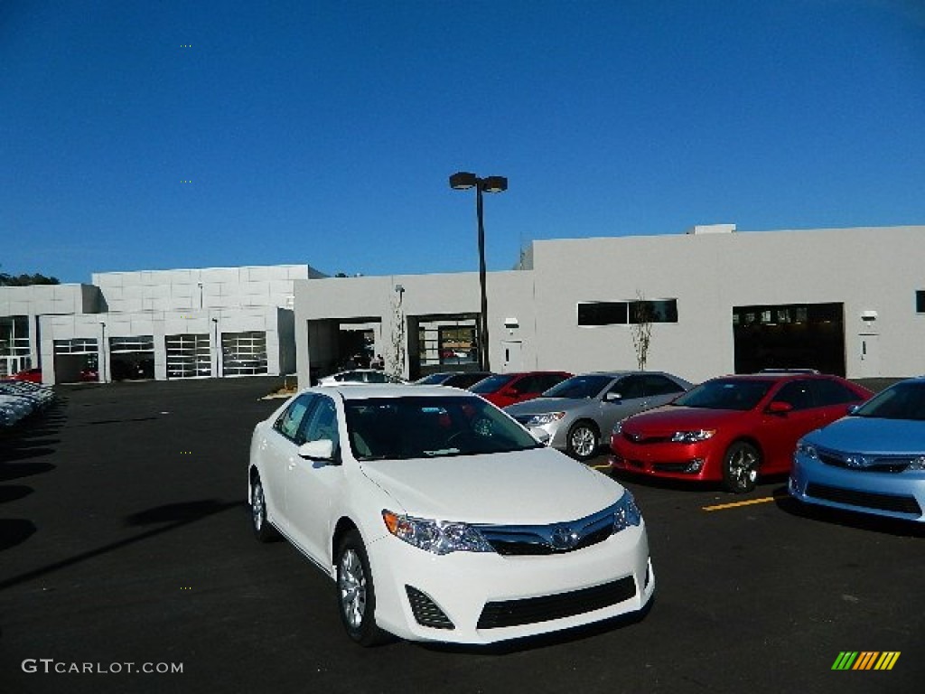 2013 Camry LE - Super White / Ash photo #1