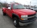 2001 Victory Red Chevrolet Silverado 3500 LT Extended Cab 4x4 Dually  photo #26