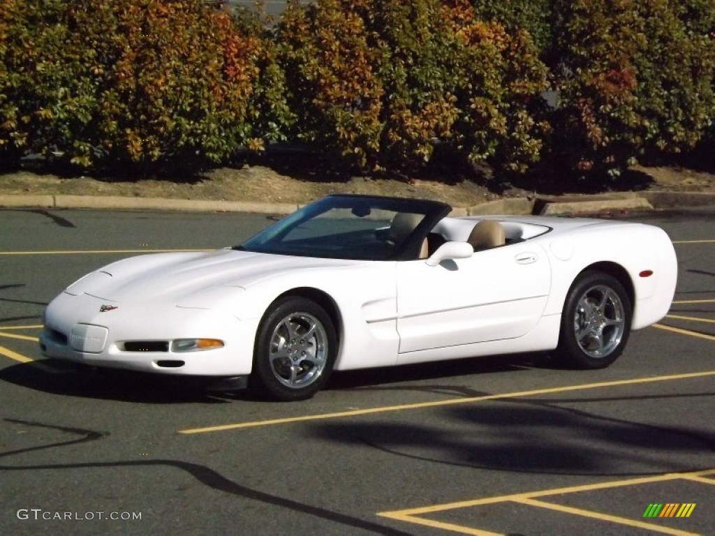 2002 Corvette Convertible - Speedway White / Light Oak photo #1