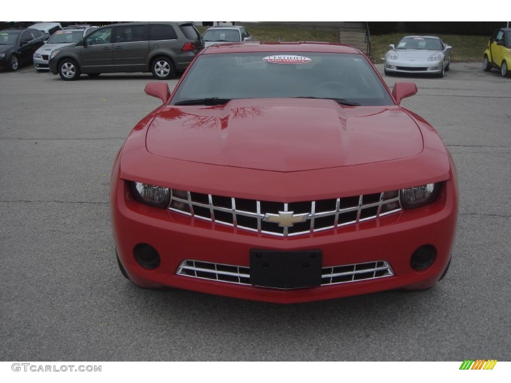 2010 Camaro LS Coupe - Victory Red / Black photo #11