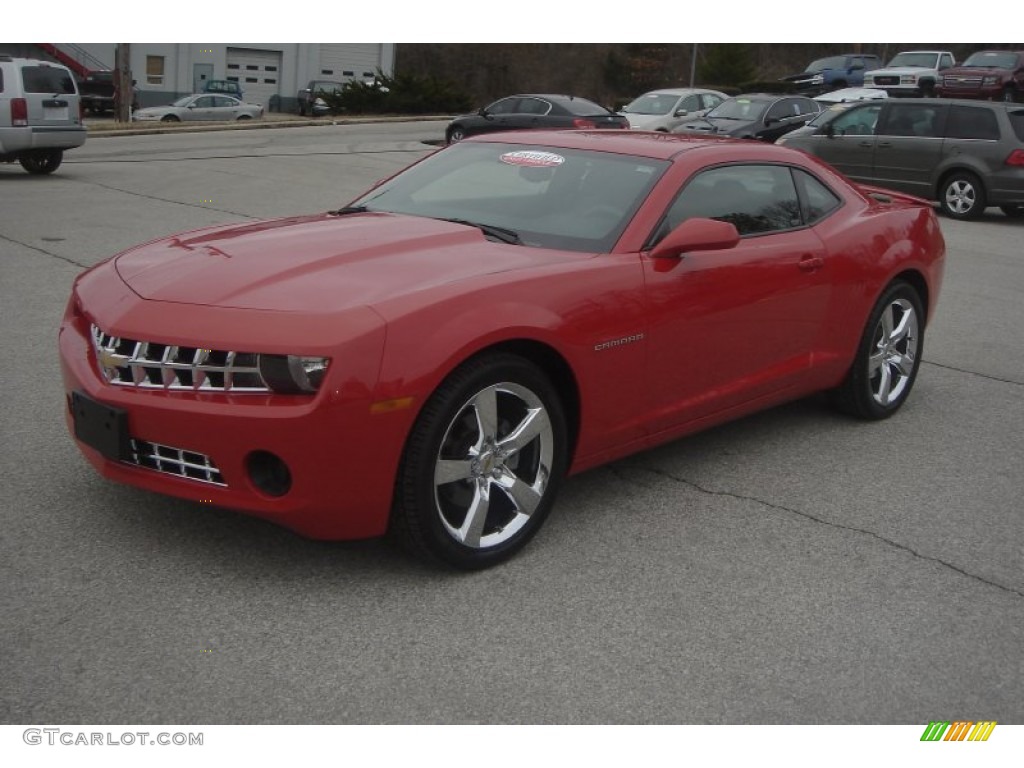 Victory Red 2010 Chevrolet Camaro LS Coupe Exterior Photo #76991655
