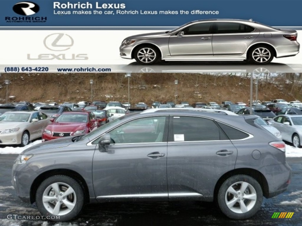 2013 RX 350 AWD - Nebula Gray Pearl / Light Gray/Ebony Birds Eye Maple photo #1