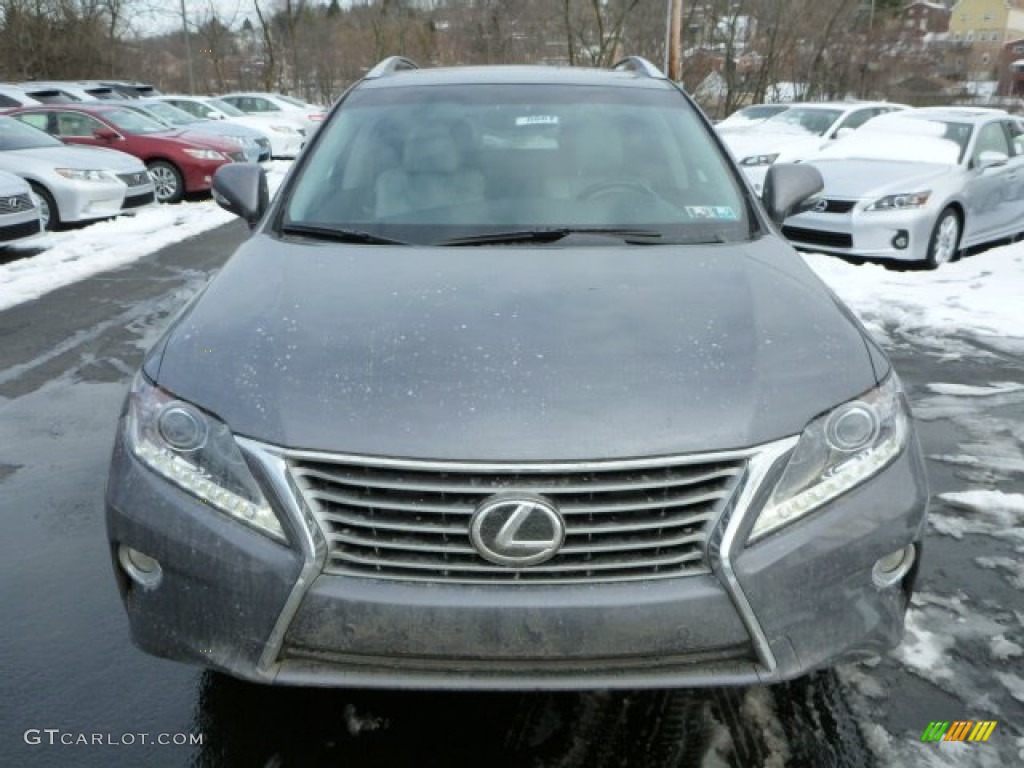 2013 RX 350 AWD - Nebula Gray Pearl / Light Gray/Ebony Birds Eye Maple photo #7