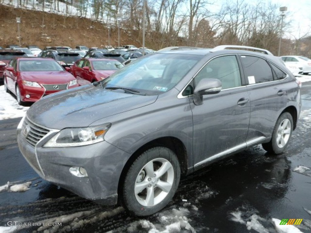 2013 RX 350 AWD - Nebula Gray Pearl / Light Gray/Ebony Birds Eye Maple photo #8