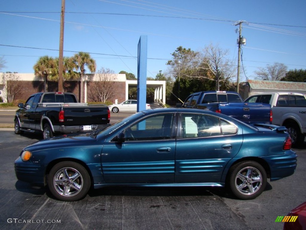 Dark Tropic Teal Metallic 2002 Pontiac Grand Am SE Sedan Exterior Photo #76992867