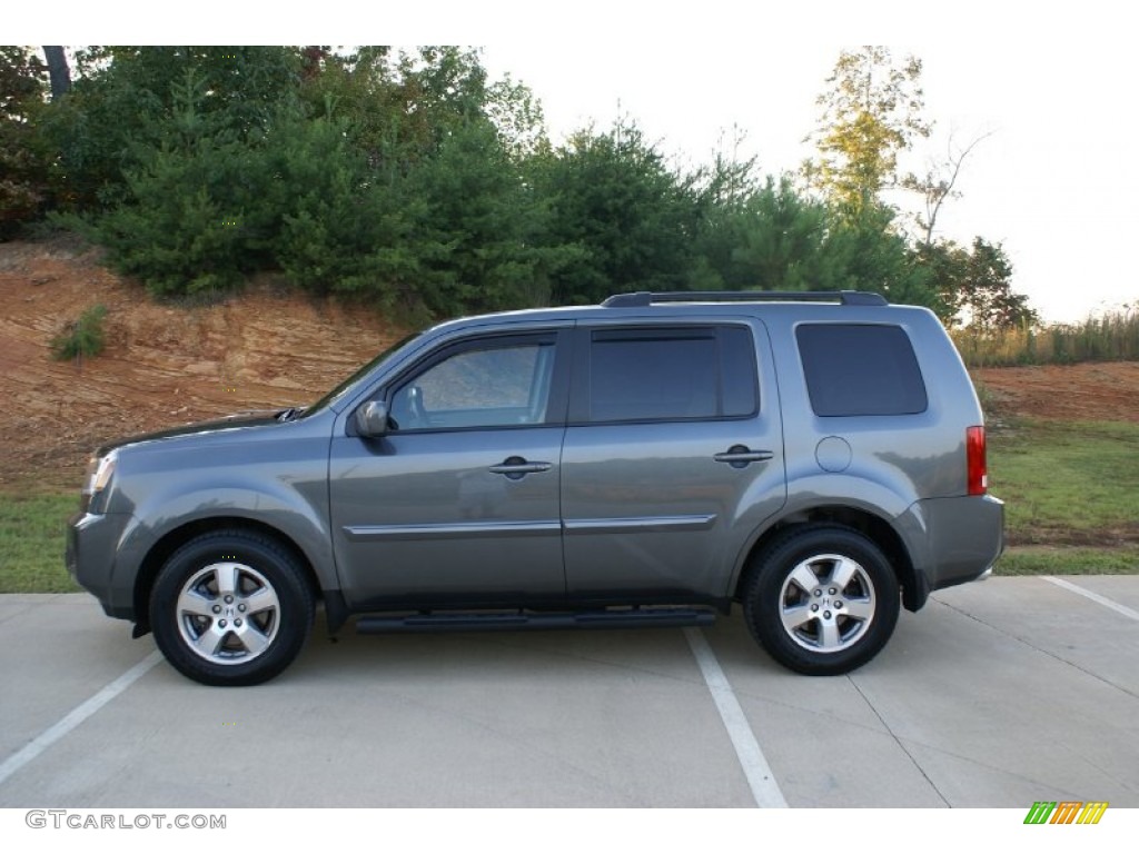 Polished Metal Metallic 2011 Honda Pilot EX-L 4WD Exterior Photo #76993188