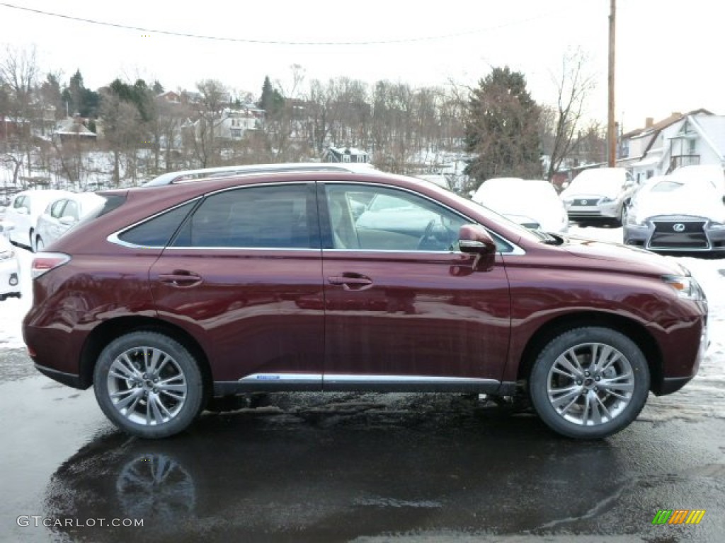 Claret Red Mica 2013 Lexus RX 450h AWD Exterior Photo #76993212