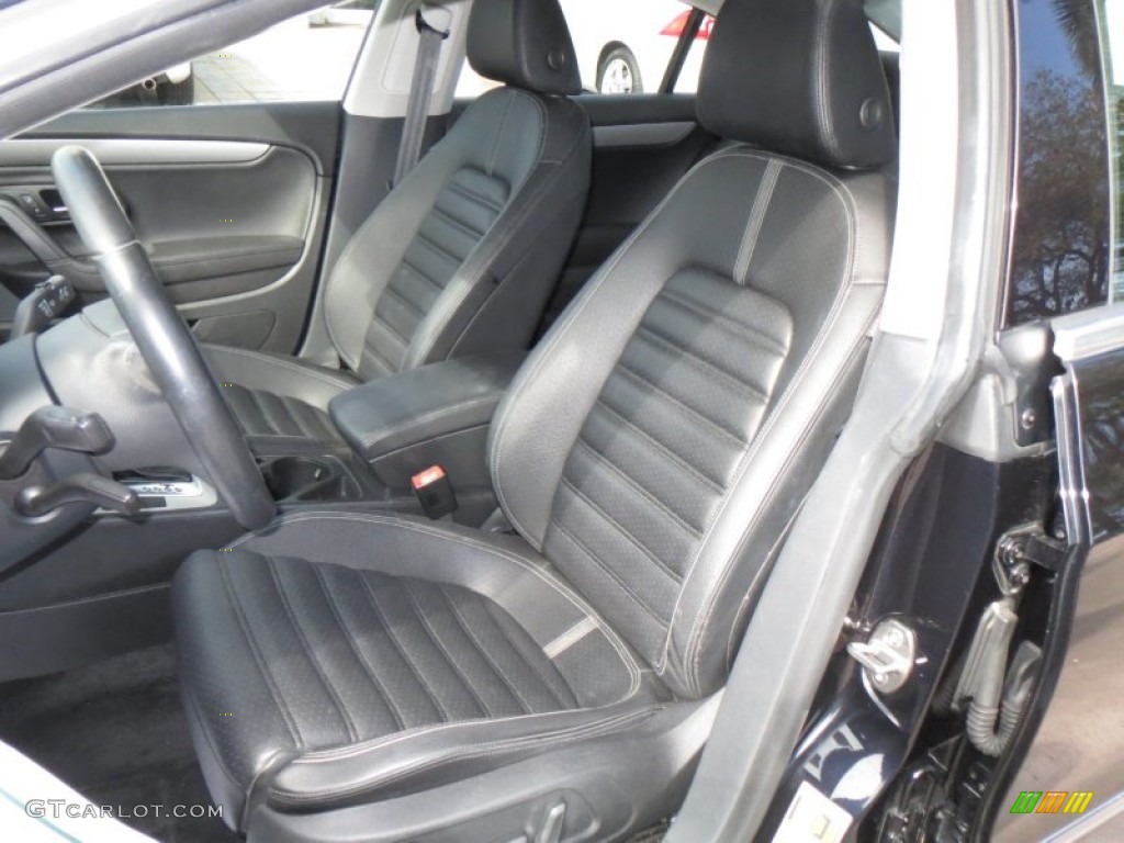 Black Interior 2010 Volkswagen CC Sport Photo #76993576