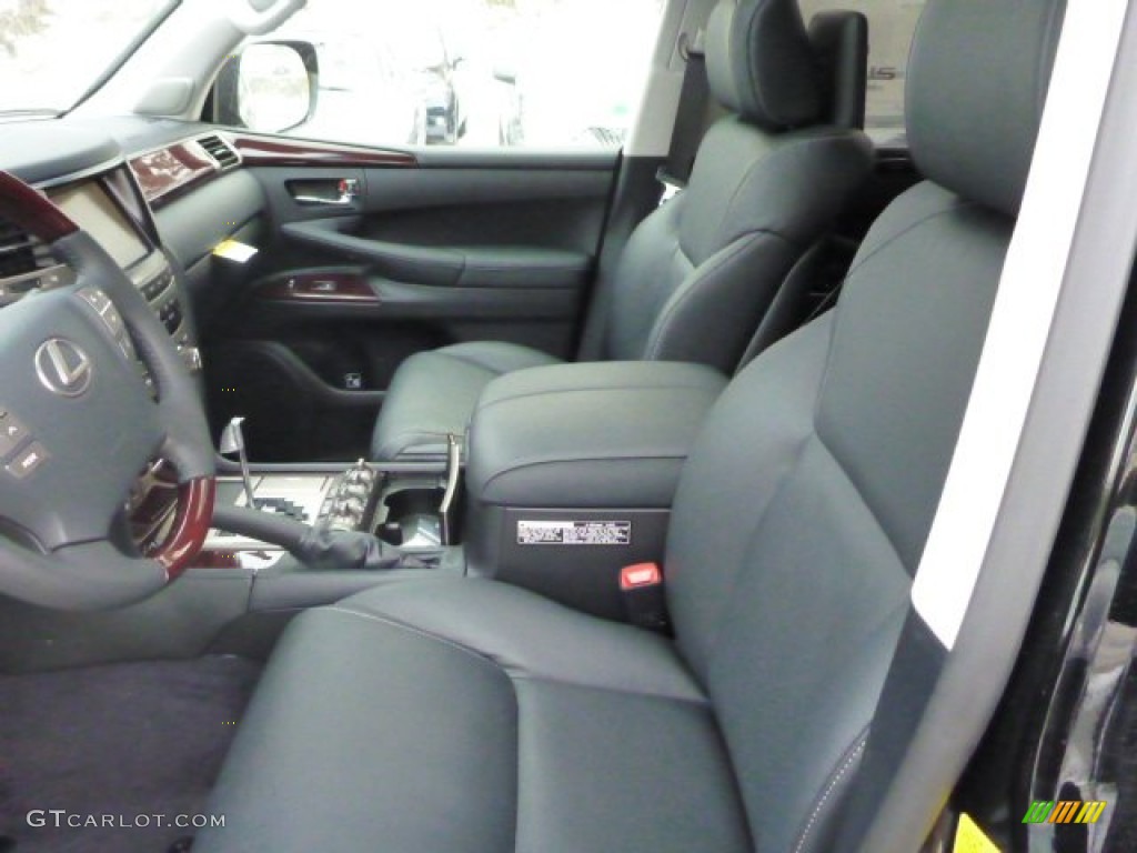 Black/Mahogany Accents Interior 2013 Lexus LX 570 Photo #76993756