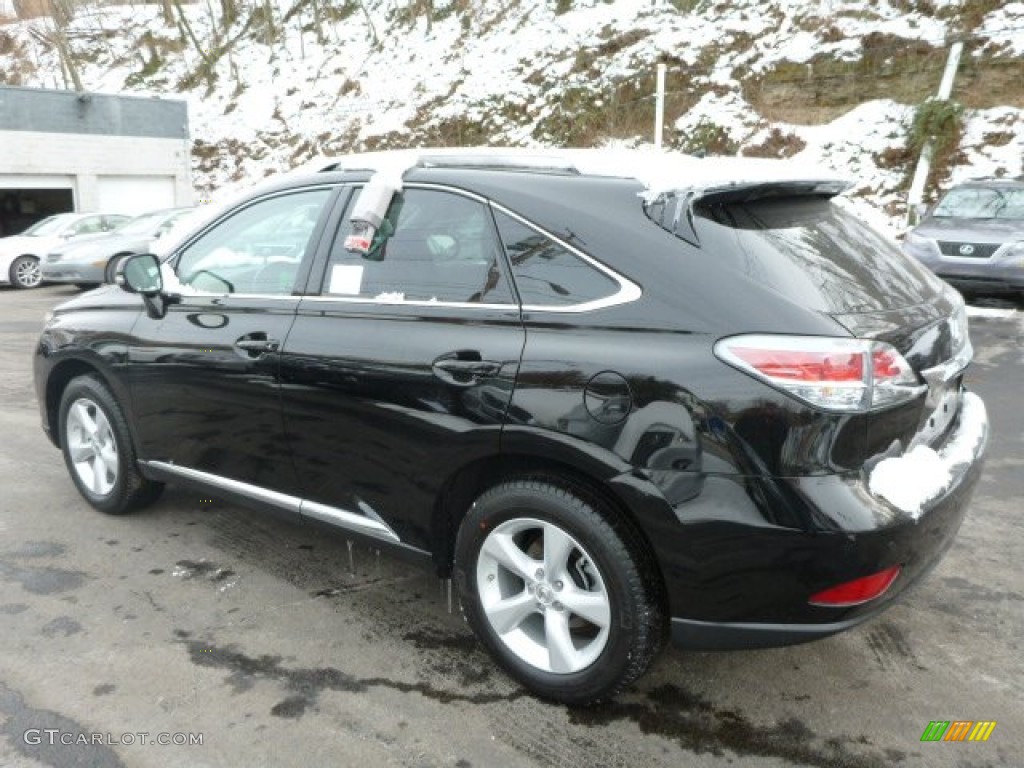 2013 RX 350 AWD - Obsidian Black / Black/Ebony Birds Eye Maple photo #2