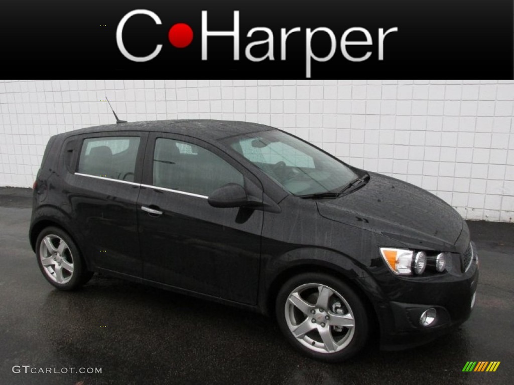 2012 Sonic LTZ Hatch - Black / Jet Black/Dark Titanium photo #1