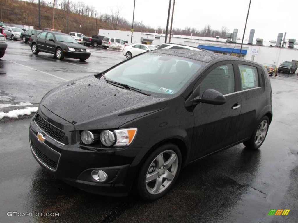 2012 Sonic LTZ Hatch - Black / Jet Black/Dark Titanium photo #5