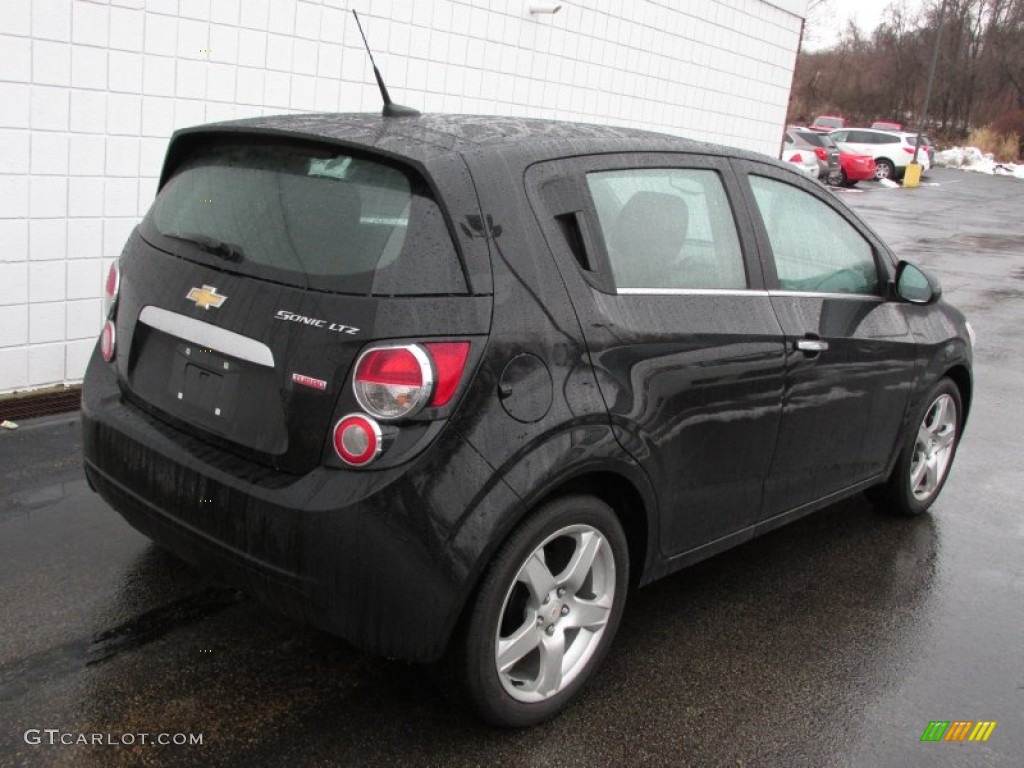 2012 Sonic LTZ Hatch - Black / Jet Black/Dark Titanium photo #8