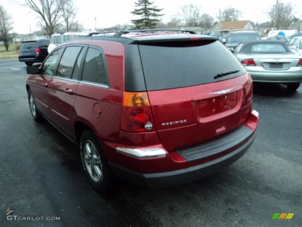 2004 Pacifica AWD - Inferno Red Pearl / Light Taupe photo #3