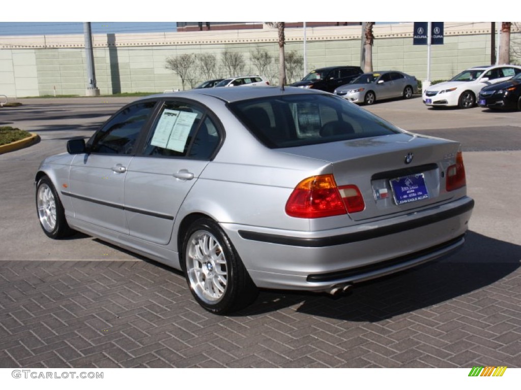 1999 3 Series 323i Sedan - Titanium Silver Metallic / Black photo #7