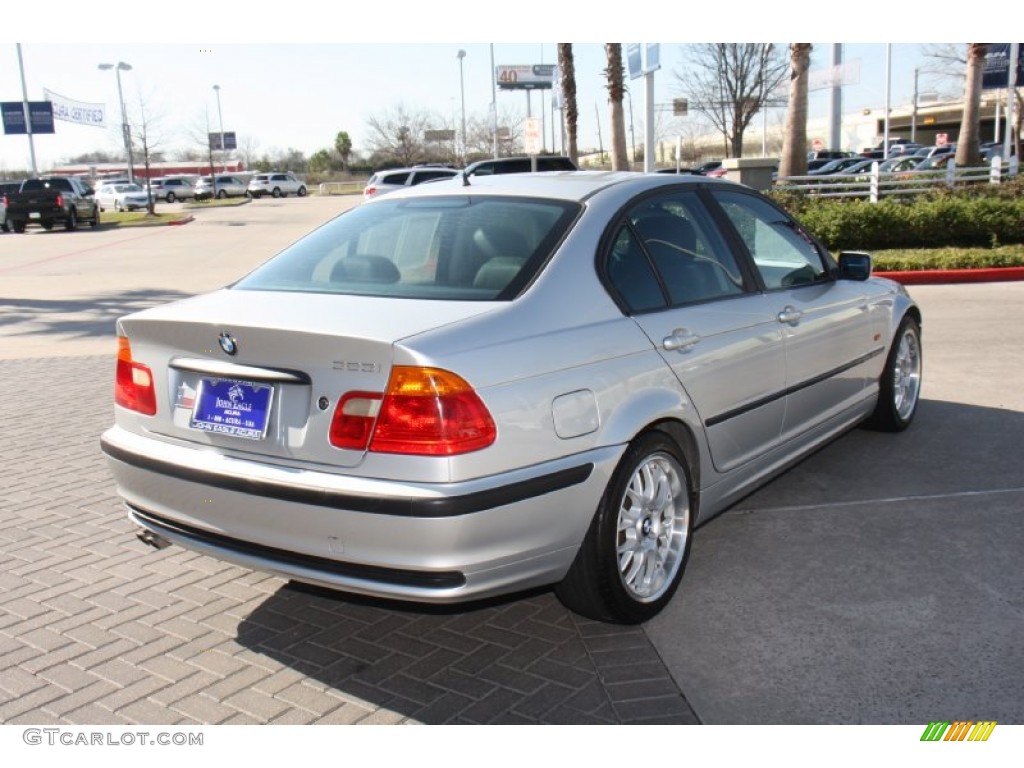 1999 3 Series 323i Sedan - Titanium Silver Metallic / Black photo #8