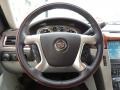 Cocoa/Light Linen Tehama Leather 2011 Cadillac Escalade Platinum Steering Wheel
